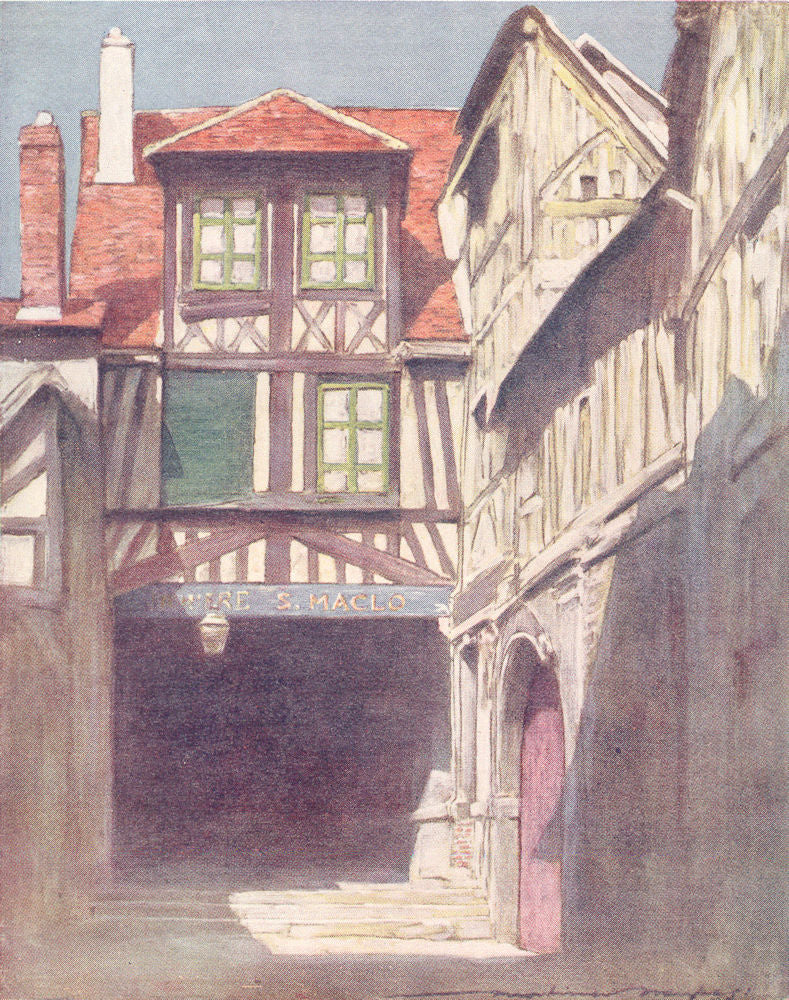 SEINE-MARITIME. Normandy. Rouen, Normandy 1920 old antique print picture